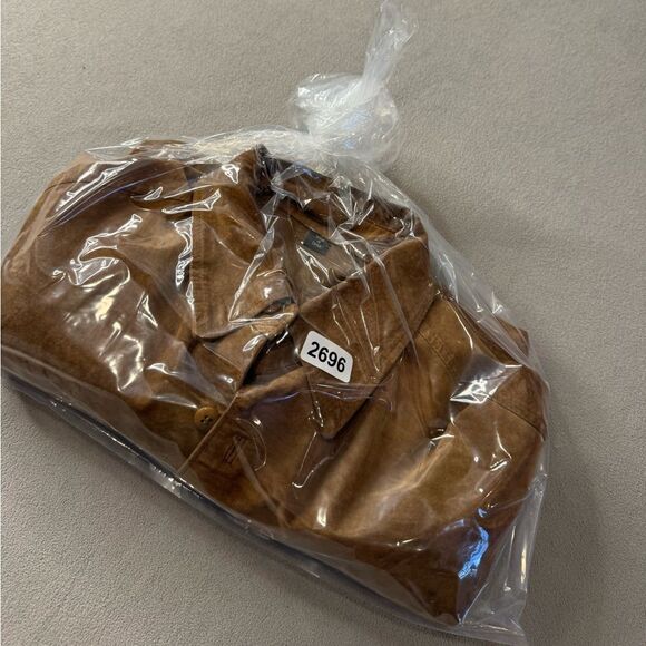 Men's Brown Suede Jacket - Picture 16 of 16